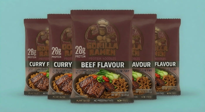 Gorilla Ramen Beef Flavour Protein Noodles — 5-Pack Bundle